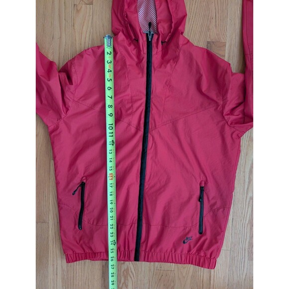 Nike Jacket Mens M Zip Windbreaker Mesh Lined Hooded Sportswear Grey Tag VTG - Picture 8 of 9